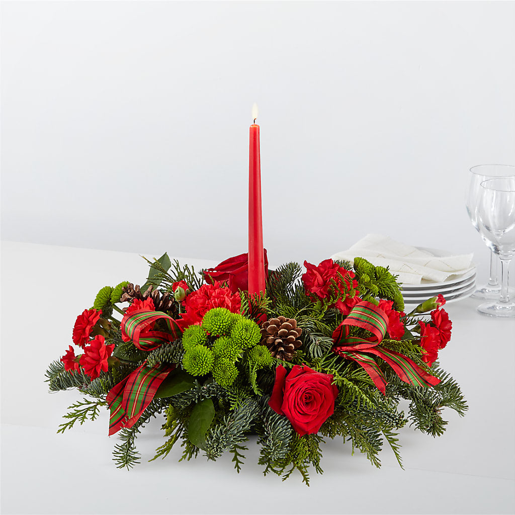 By the Candlelight Centerpiece – ROWLETT FLORIST & GIFTS, Garland TX