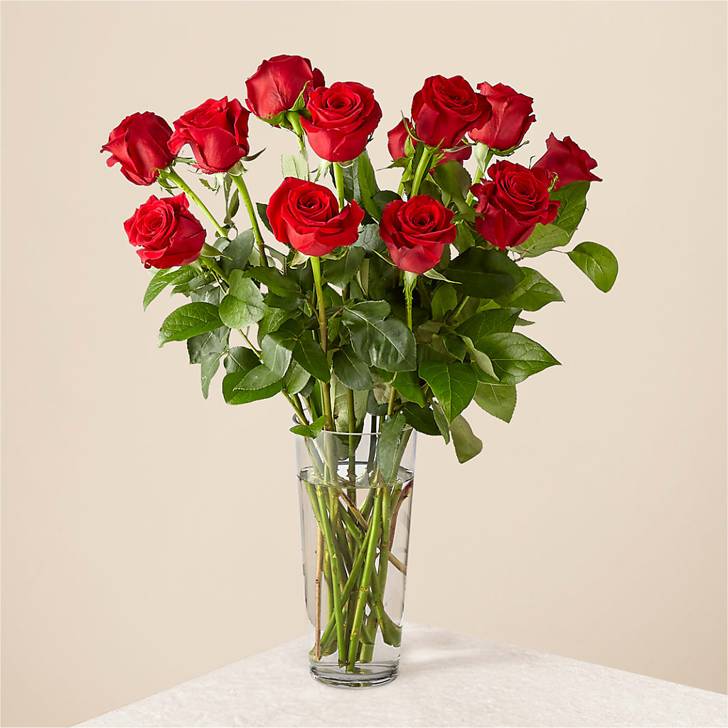 Long Stem Red Rose Bouquet – ROWLETT FLORIST & GIFTS, Garland TX