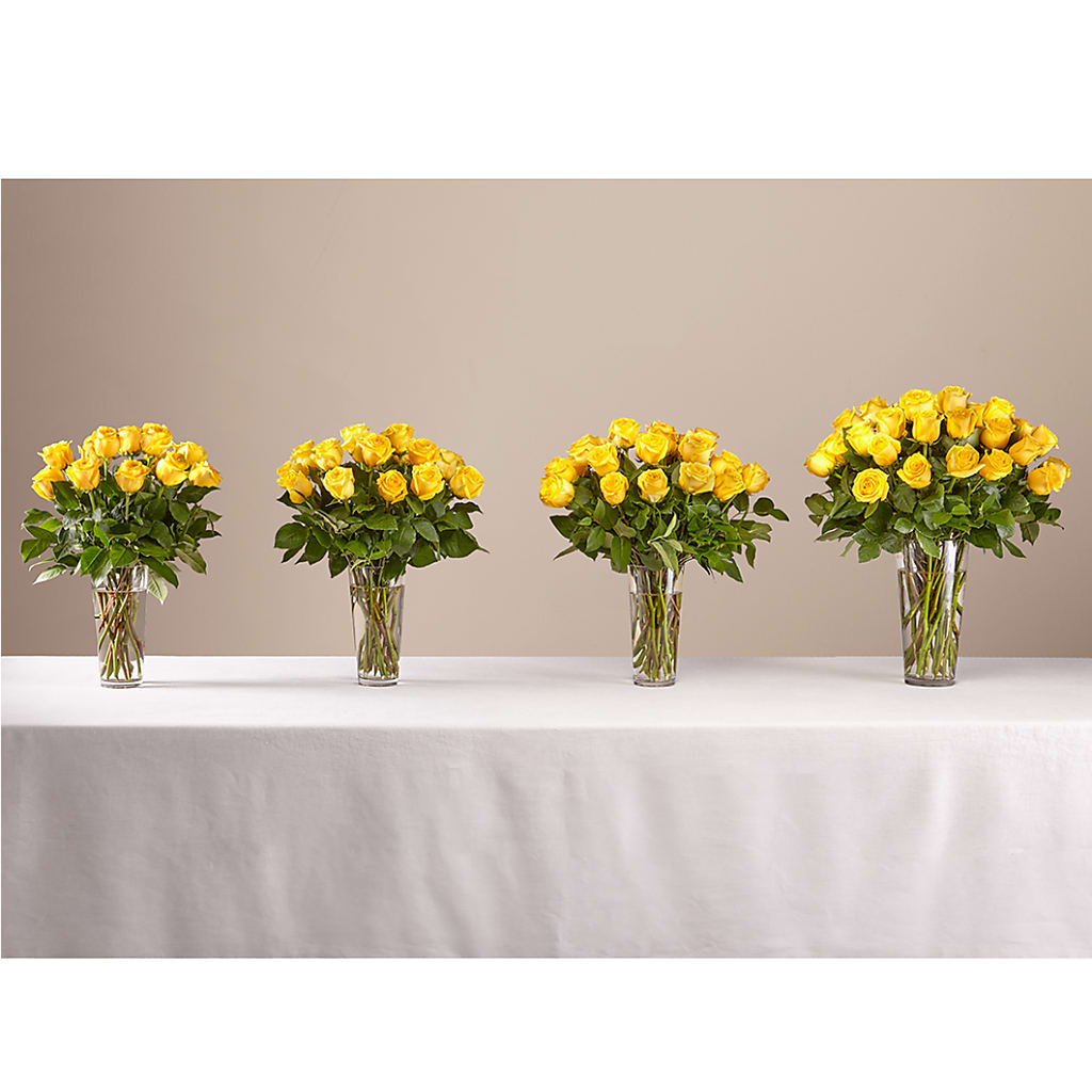 Long Stem Yellow Rose Bouquet – ROWLETT FLORIST & GIFTS, Garland TX