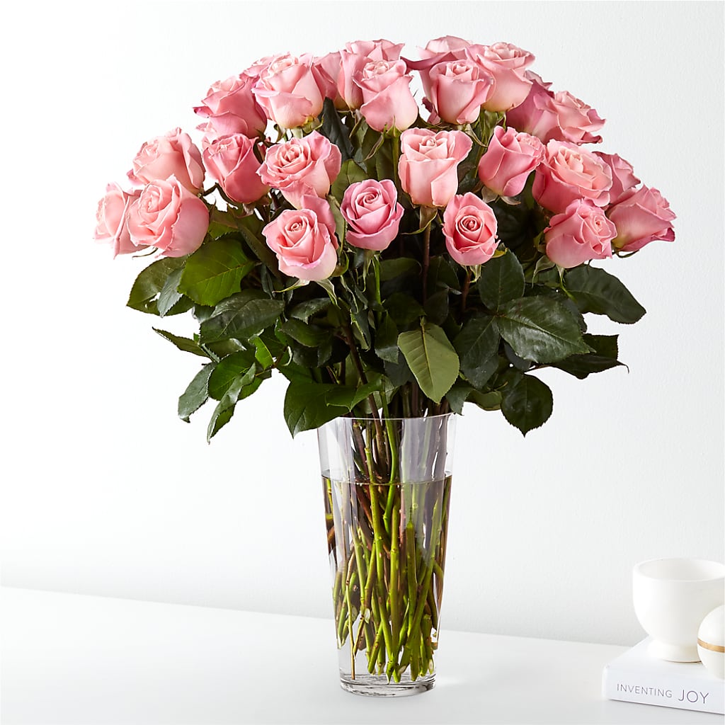 Long Stem Pink Rose Bouquet – ROWLETT FLORIST & GIFTS, Garland TX