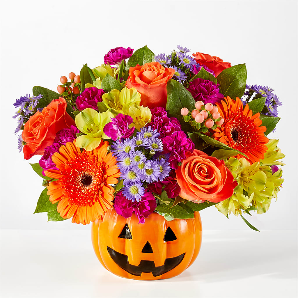 Tricks & Treats Pumpkin – ROWLETT FLORIST & GIFTS, Garland TX