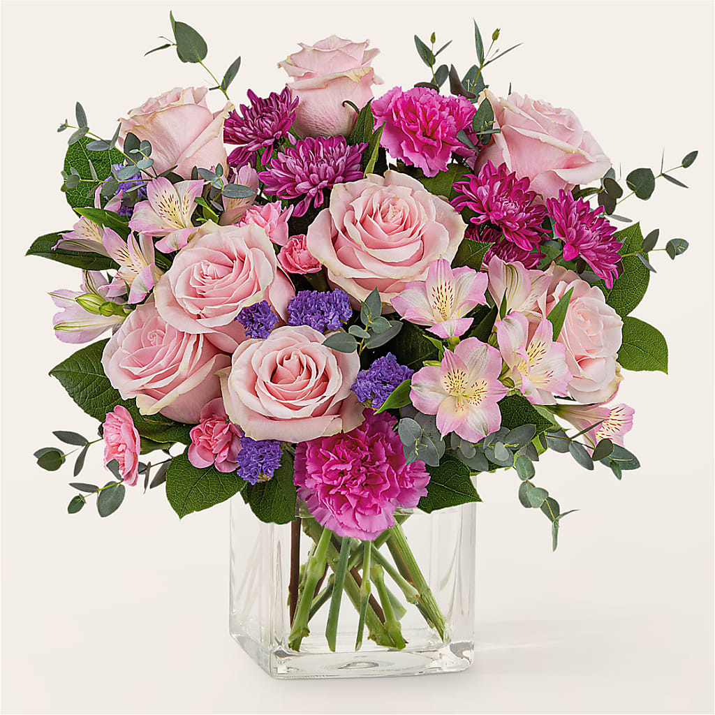 Rosy Radiance Bouquet – ROWLETT FLORIST & GIFTS, Garland TX