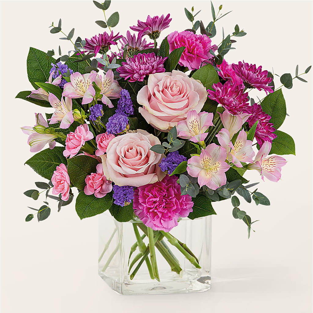 Rosy Radiance Bouquet – ROWLETT FLORIST & GIFTS, Garland TX