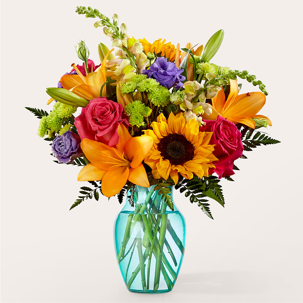 Double Rainbow Bouquet – ROWLETT FLORIST & GIFTS, Garland TX