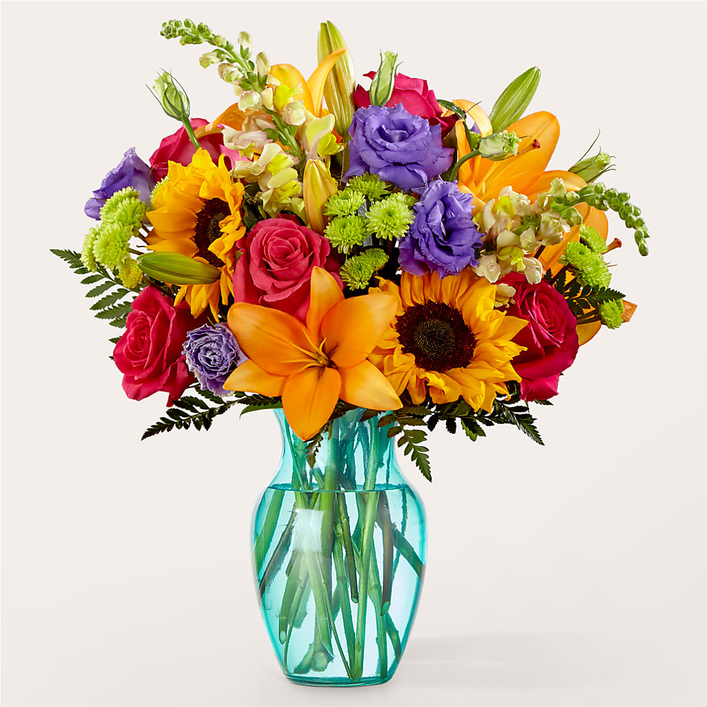 Double Rainbow Bouquet – ROWLETT FLORIST & GIFTS, Garland TX