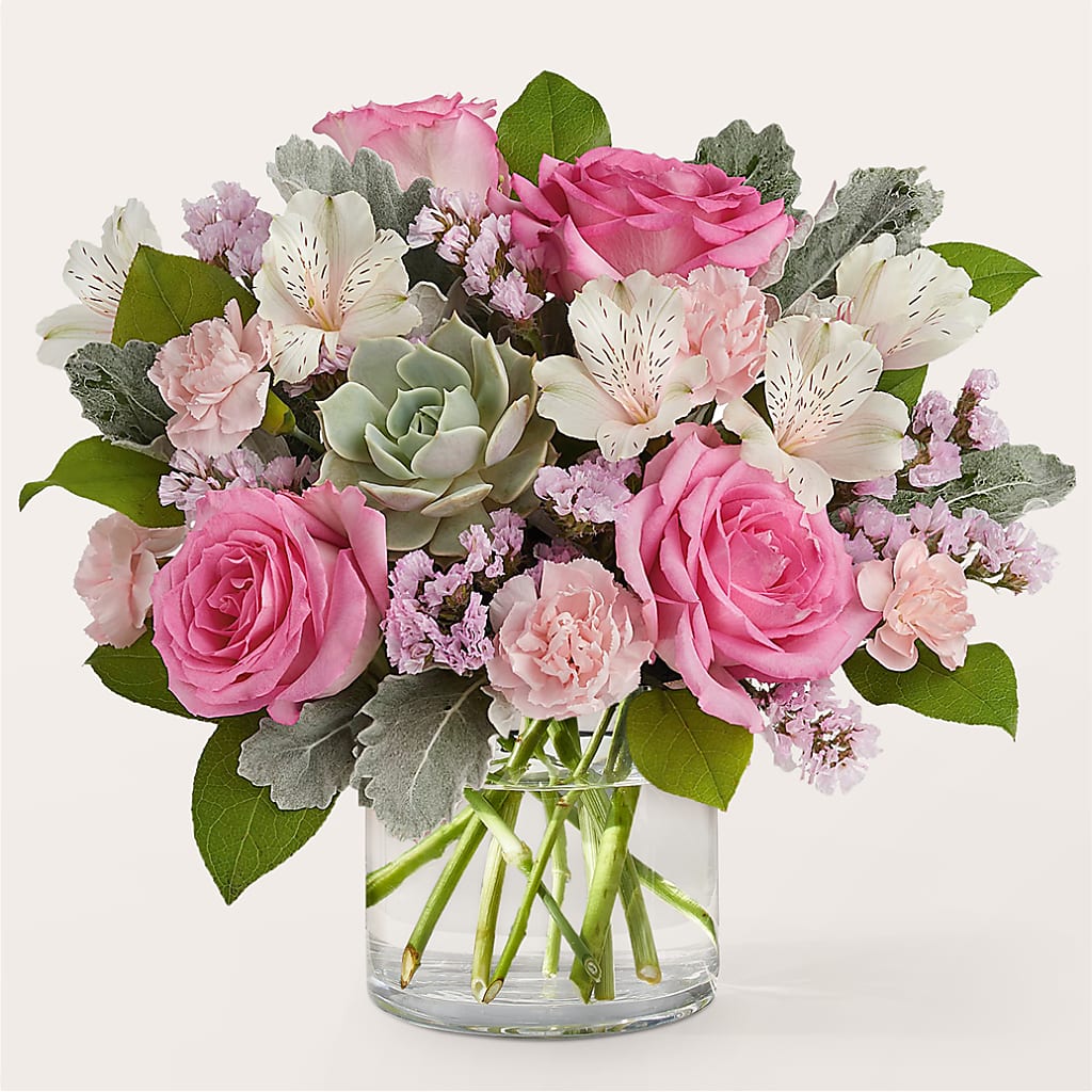 Dusty Rose Bouquet – ROWLETT FLORIST & GIFTS, Garland TX