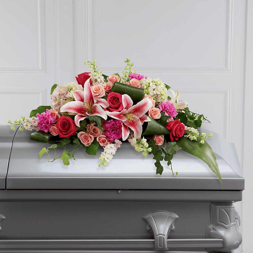 Splendid Grace Casket Spray – ROWLETT FLORIST & GIFTS, Garland TX