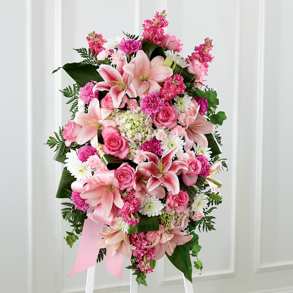 Comforting Standing Spray – ROWLETT FLORIST & GIFTS, Garland TX