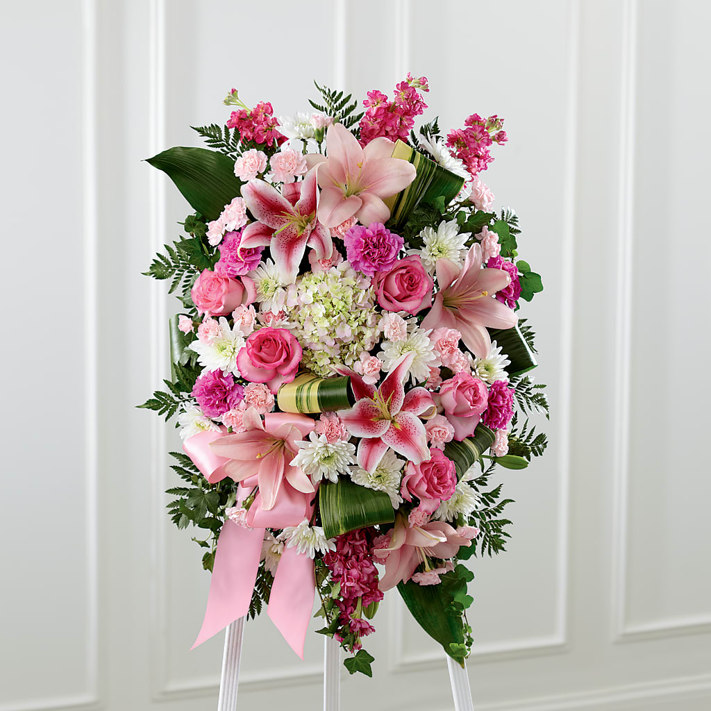 Comforting Standing Spray – ROWLETT FLORIST & GIFTS, Garland TX