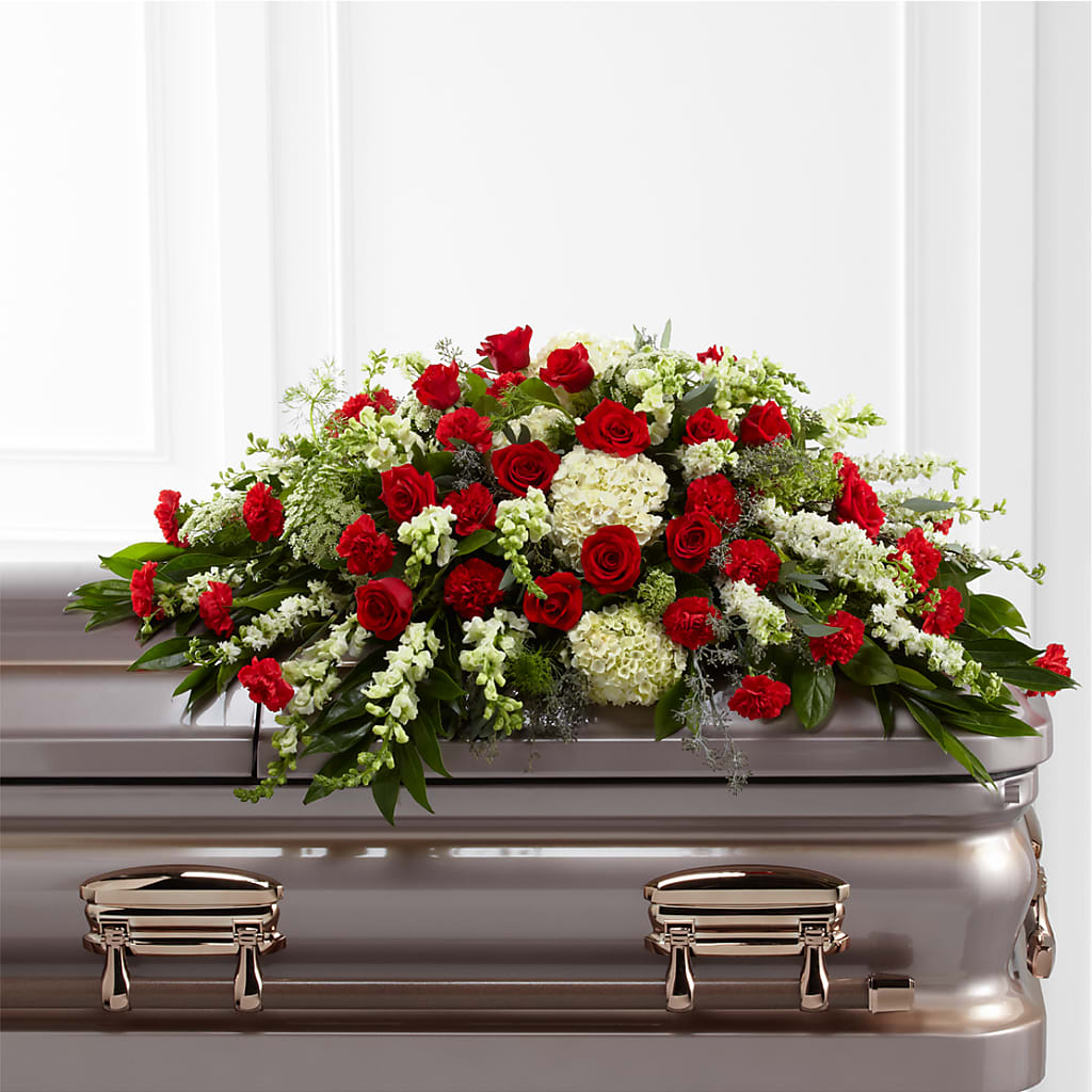 Sincerity Casket Spray – ROWLETT FLORIST & GIFTS, Garland TX