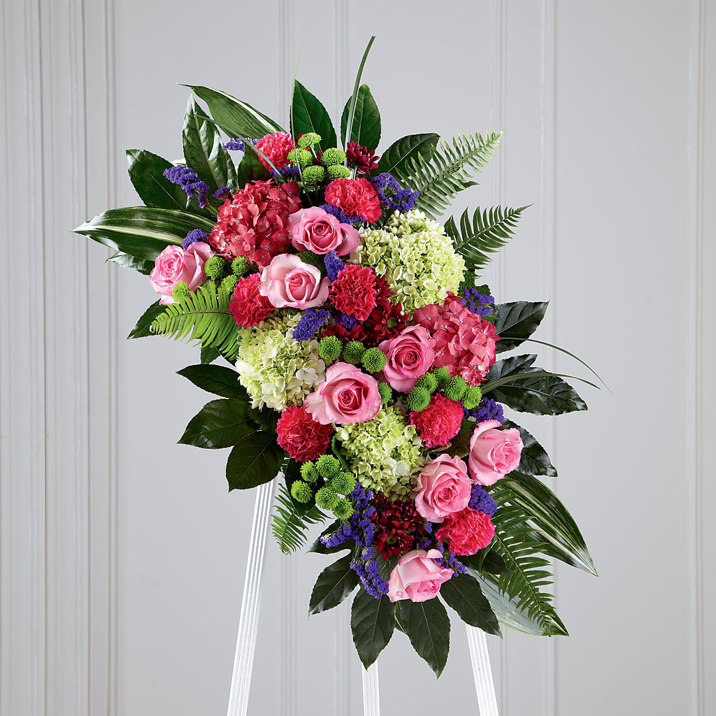 Refreshing Mix Standing Spray – ROWLETT FLORIST & GIFTS, Garland TX