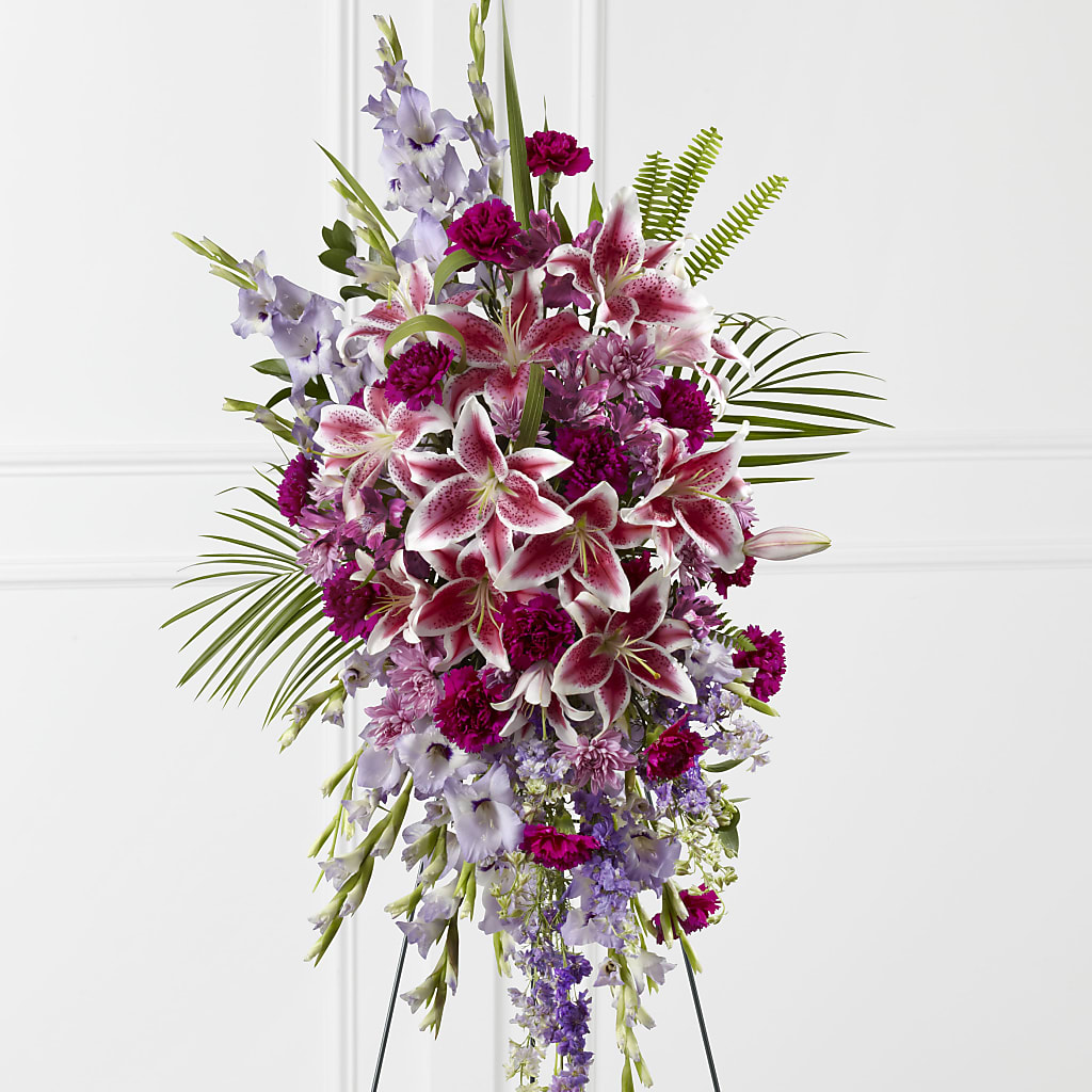 Tender Touch Standing Spray – ROWLETT FLORIST & GIFTS, Garland TX