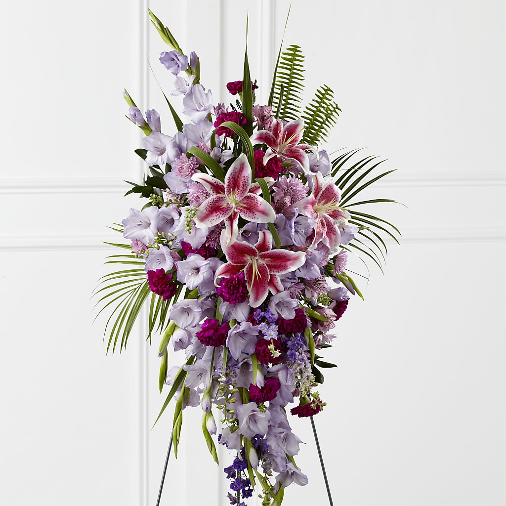 Tender Touch Standing Spray – ROWLETT FLORIST & GIFTS, Garland TX