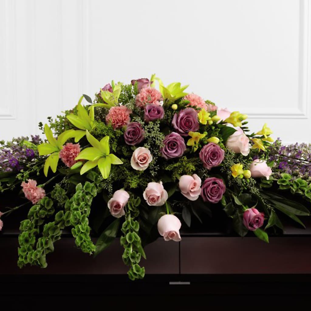 Forever Beloved Casket Spray – ROWLETT FLORIST & GIFTS, Garland TX