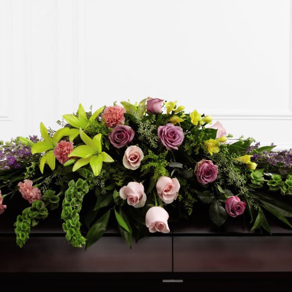 Forever Beloved Casket Spray – ROWLETT FLORIST & GIFTS, Garland TX