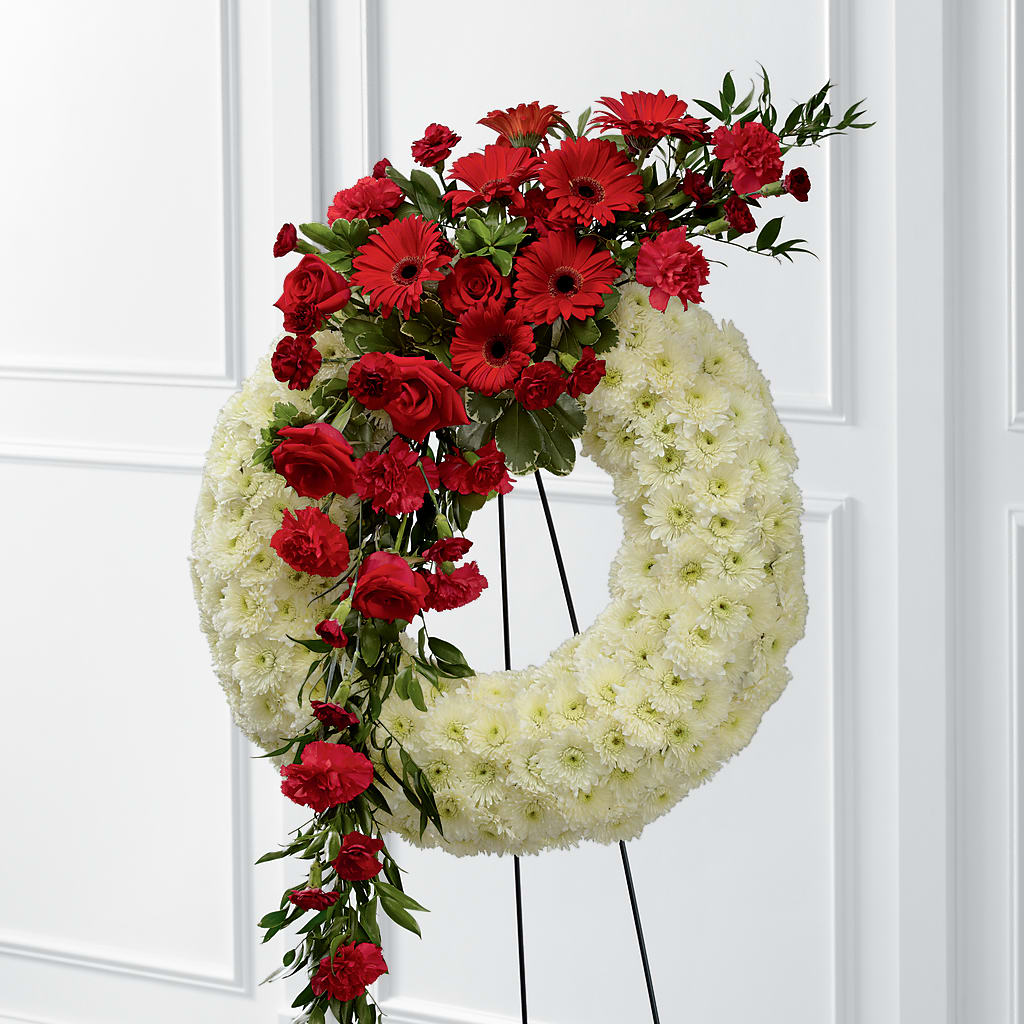 Graceful Tribute Wreath – ROWLETT FLORIST & GIFTS, Garland TX