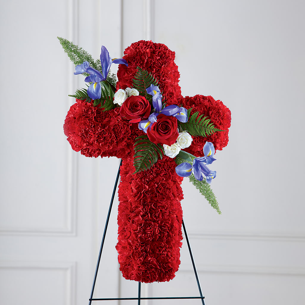 Faithful Hero Floral Cross – ROWLETT FLORIST & GIFTS, Garland TX