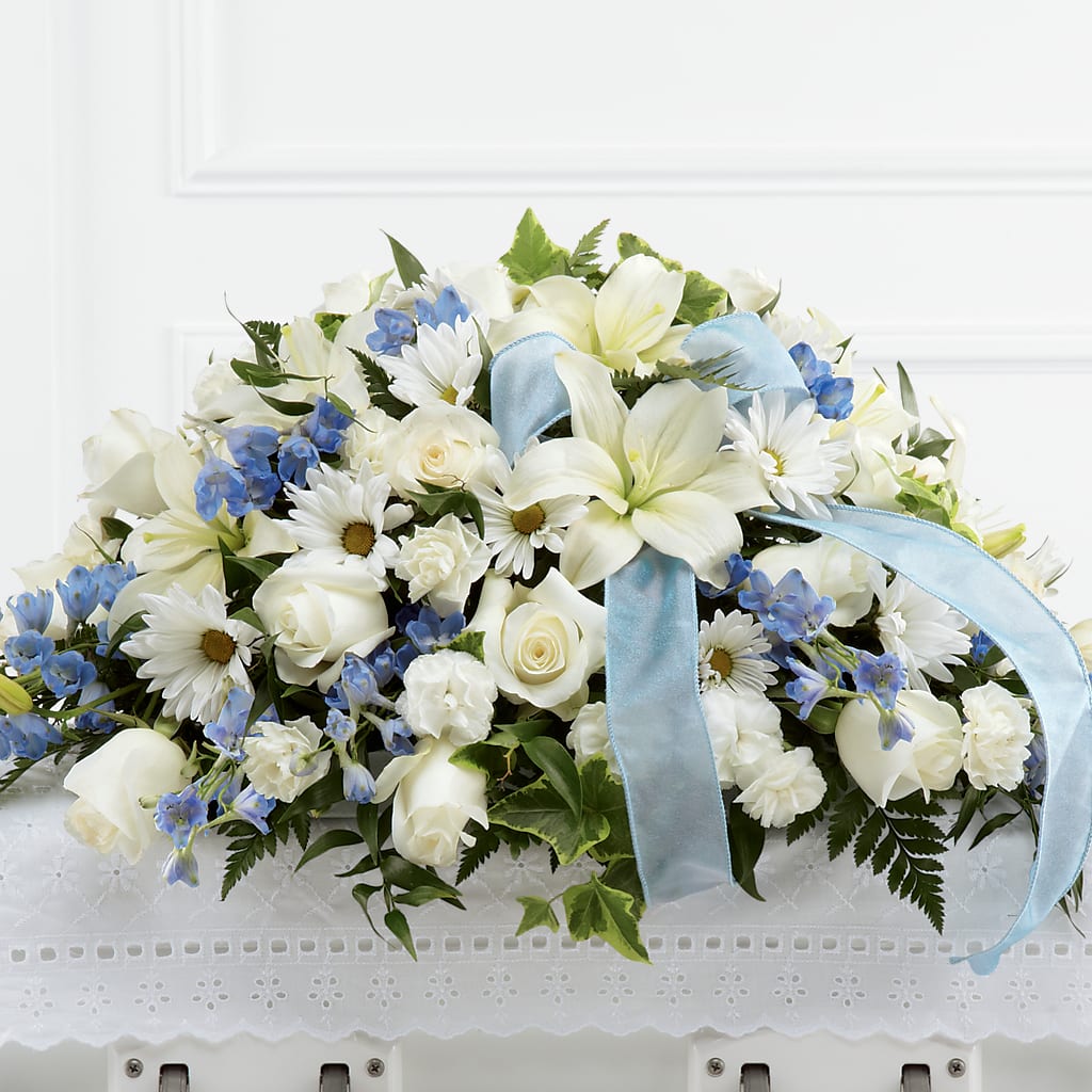Tender Treasure Casket Spray – ROWLETT FLORIST & GIFTS, Garland TX