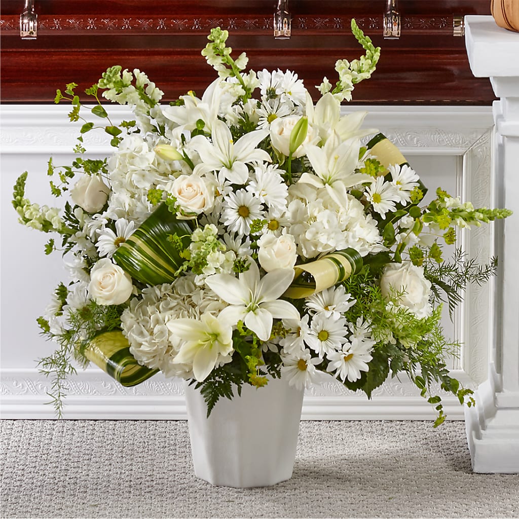 Thoughts of Tranquility Floor Basket – ROWLETT FLORIST & GIFTS, Garland TX