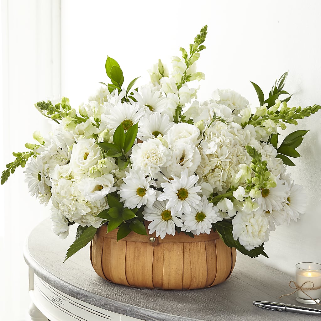 Pure Ivory Basket – ROWLETT FLORIST & GIFTS, Garland TX