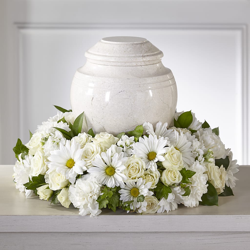 Ivory Gardens Cremation Adornment – ROWLETT FLORIST & GIFTS, Garland TX