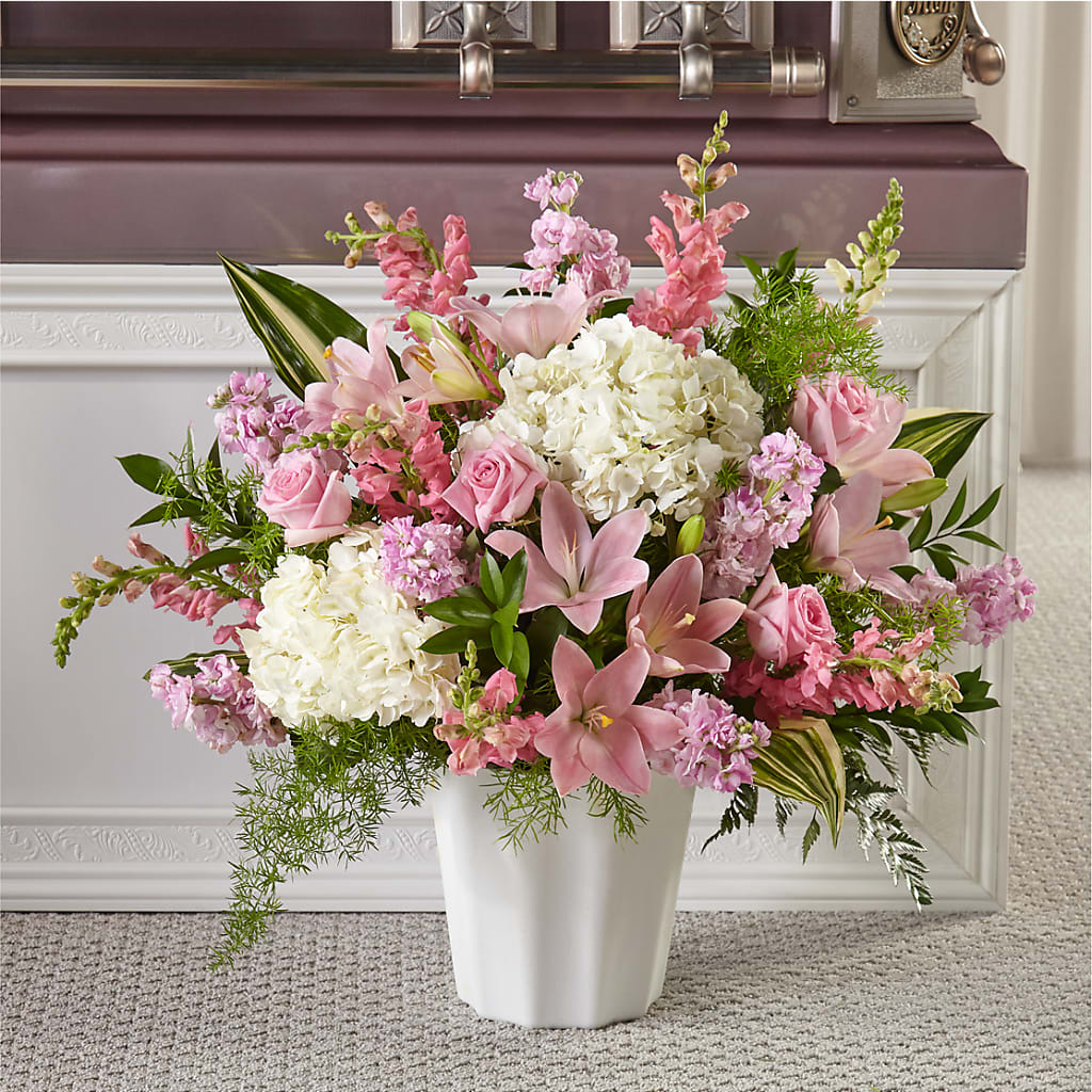 Simply Serene Floor Basket – ROWLETT FLORIST & GIFTS, Garland TX
