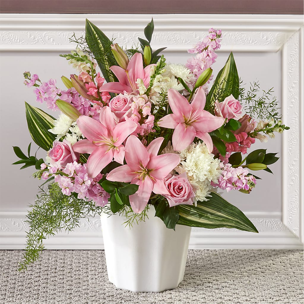 Simply Serene Floor Basket – ROWLETT FLORIST & GIFTS, Garland TX