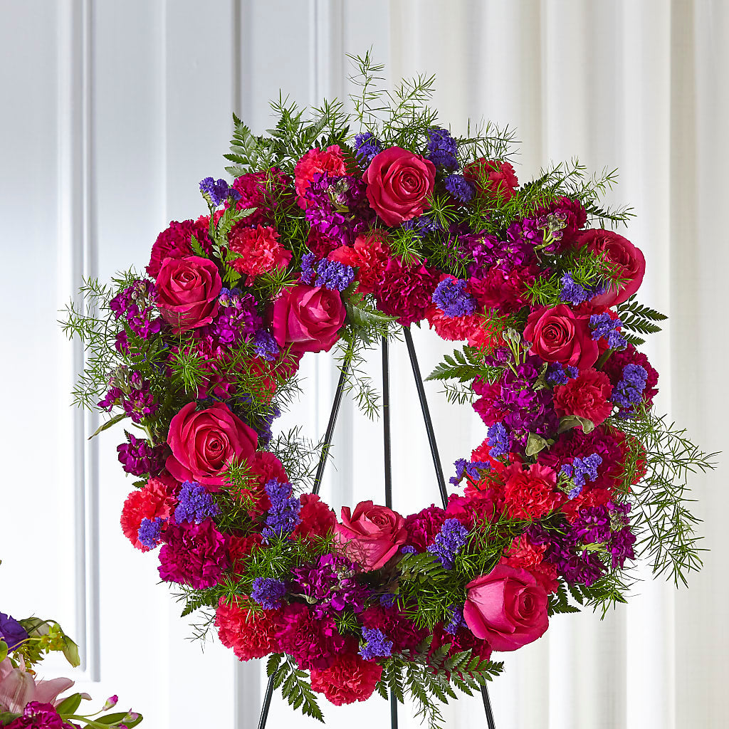 Calming Colors Wreath – ROWLETT FLORIST & GIFTS, Garland TX