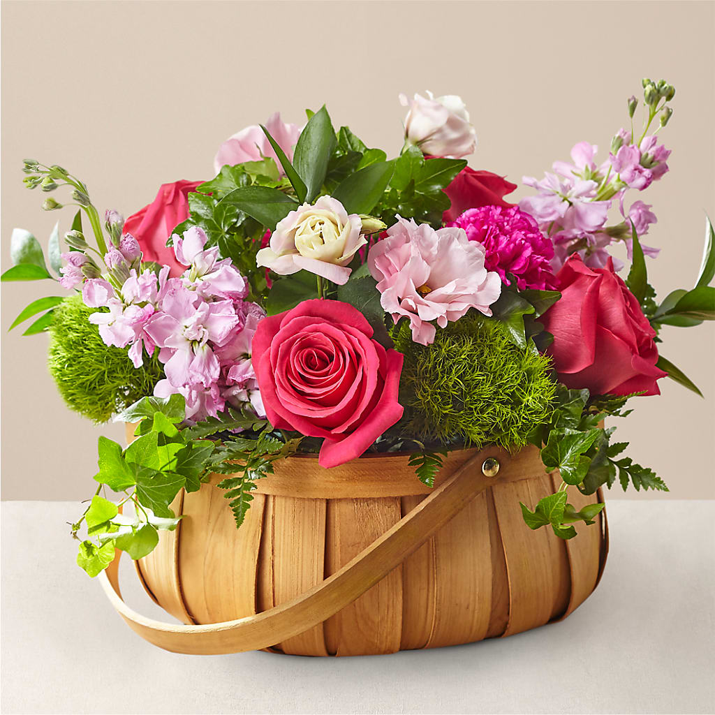 Radiance in Bloom Basket – ROWLETT FLORIST & GIFTS, Garland TX