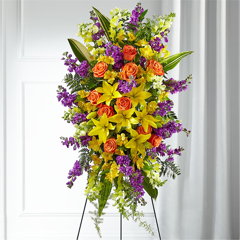 Thoughtful Prayers Standing Spray – ROWLETT FLORIST & GIFTS, Garland TX