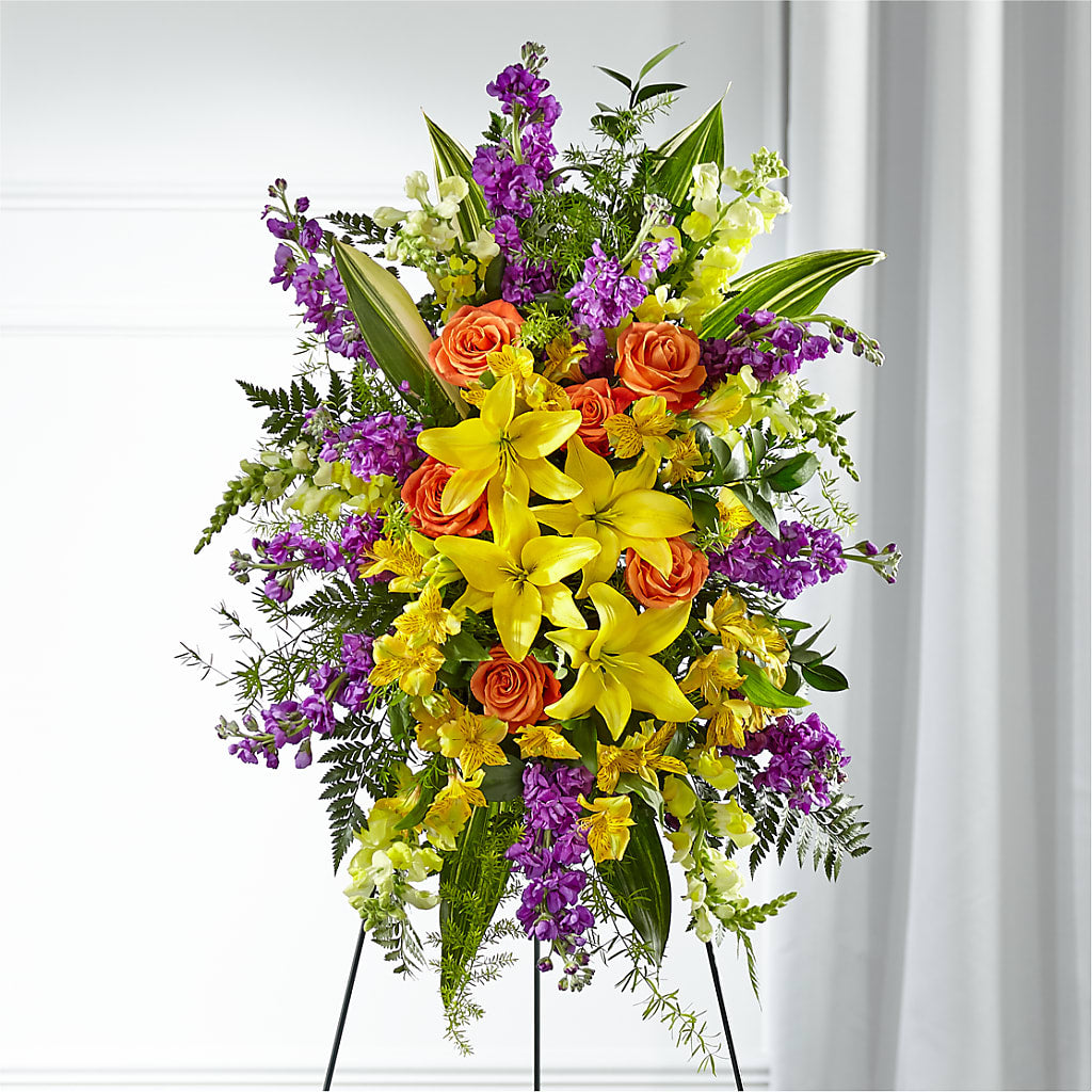 Thoughtful Prayers Standing Spray – ROWLETT FLORIST & GIFTS, Garland TX