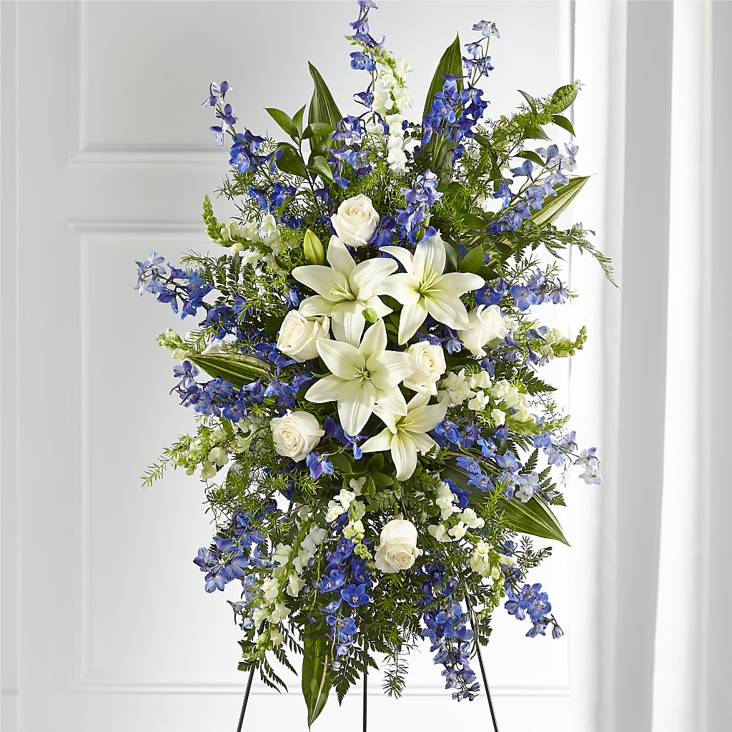 Faithful Friend Standing Spray – ROWLETT FLORIST & GIFTS, Garland TX