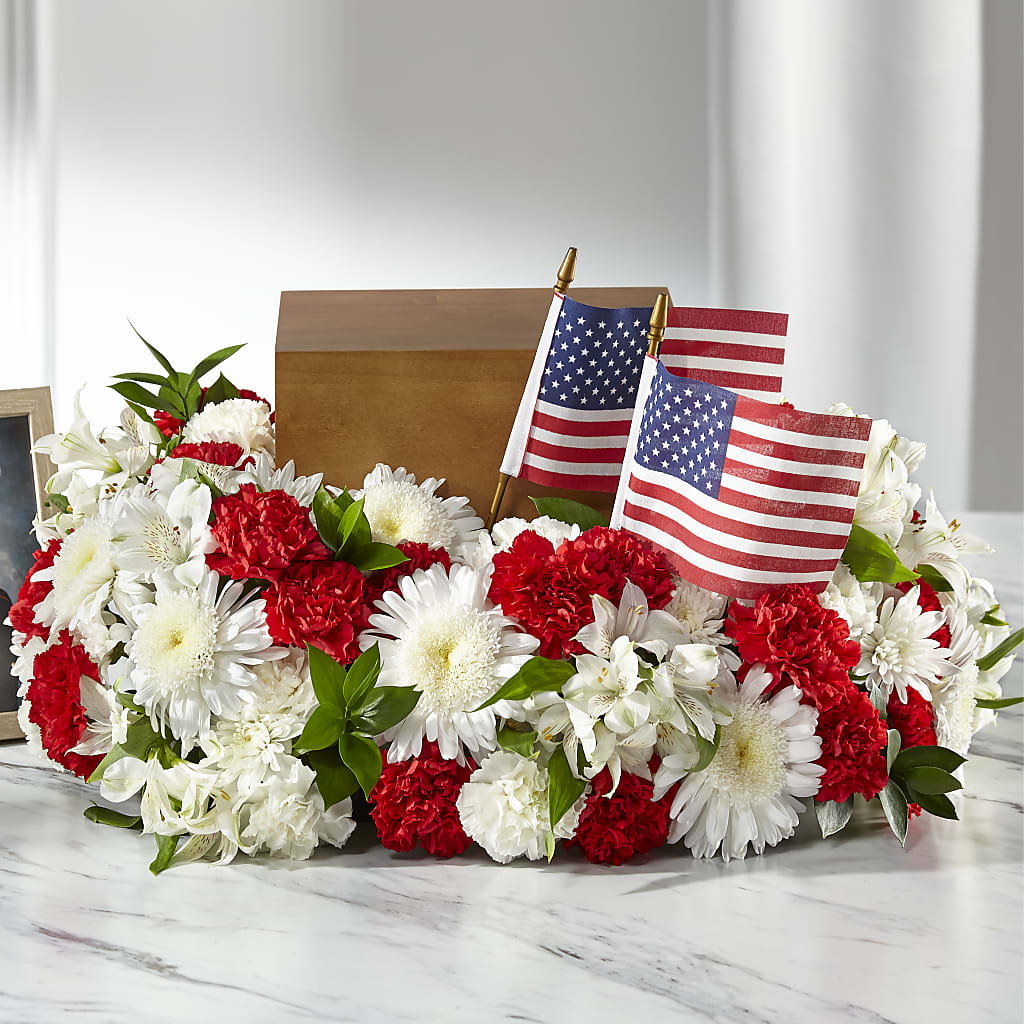 Spirit of Patriotism Cremation Adornment – ROWLETT FLORIST & GIFTS, Garland TX