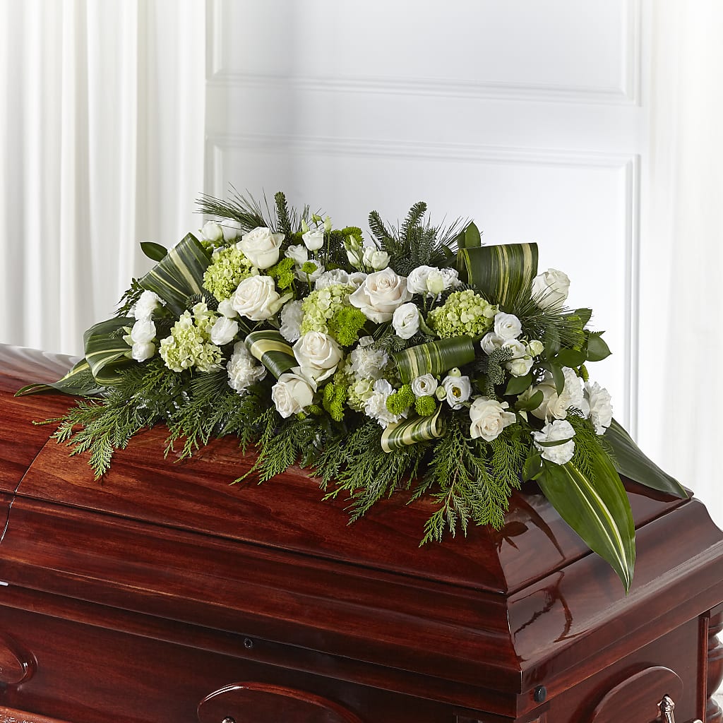 Hopeful Gesture Casket Spray – ROWLETT FLORIST & GIFTS, Garland TX