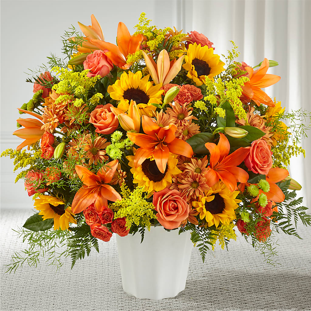 Harvest Thoughts Floor Basket – ROWLETT FLORIST & GIFTS, Garland TX
