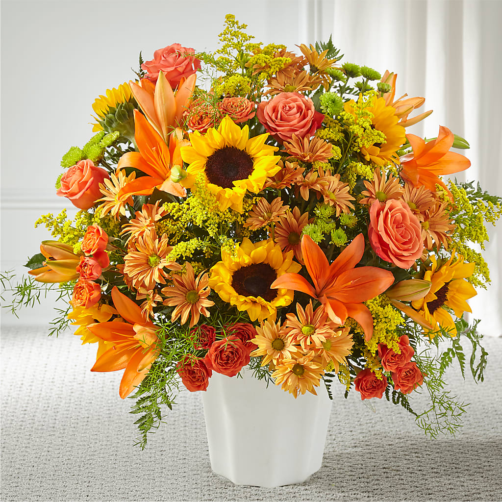 Harvest Thoughts Floor Basket – ROWLETT FLORIST & GIFTS, Garland TX