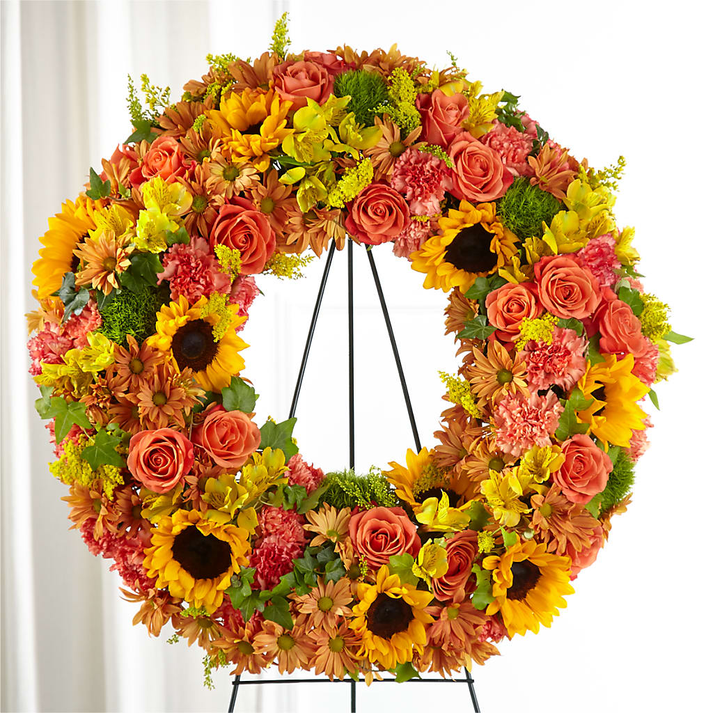 Autumnal Memories Wreath (Standard) – ROWLETT FLORIST & GIFTS, Garland TX
