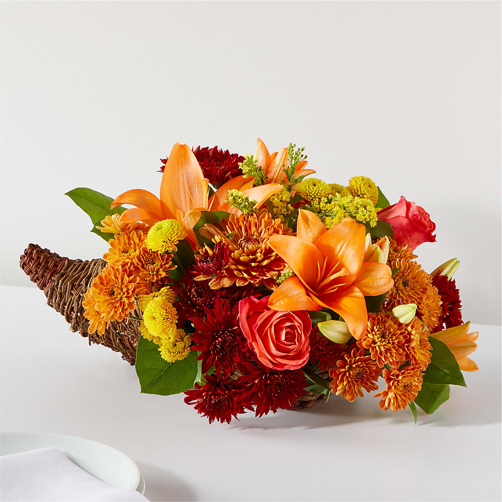 Bouquet of Blessings Cornucopia – ROWLETT FLORIST & GIFTS, Garland TX
