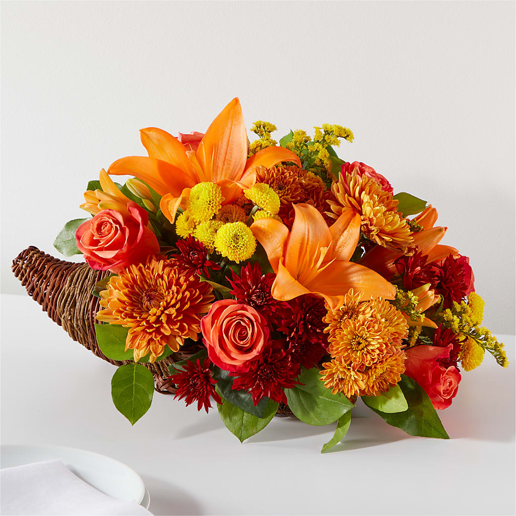 Bouquet of Blessings Cornucopia – ROWLETT FLORIST & GIFTS, Garland TX