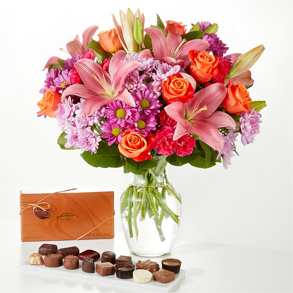 One and Only Bouquet and Chocolate Bundle – ROWLETT FLORIST & GIFTS, Garland TX