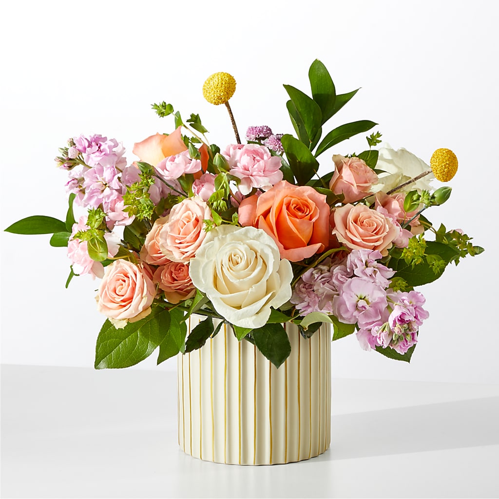French Market Bouquet with Ivory Vase – ROWLETT FLORIST & GIFTS, Garland TX