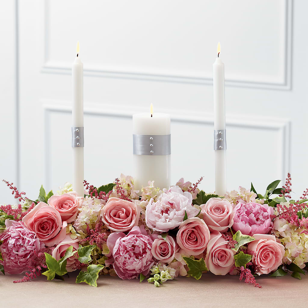 Worldwide Romance Unity Candle Arrangement – ROWLETT FLORIST & GIFTS, Garland TX