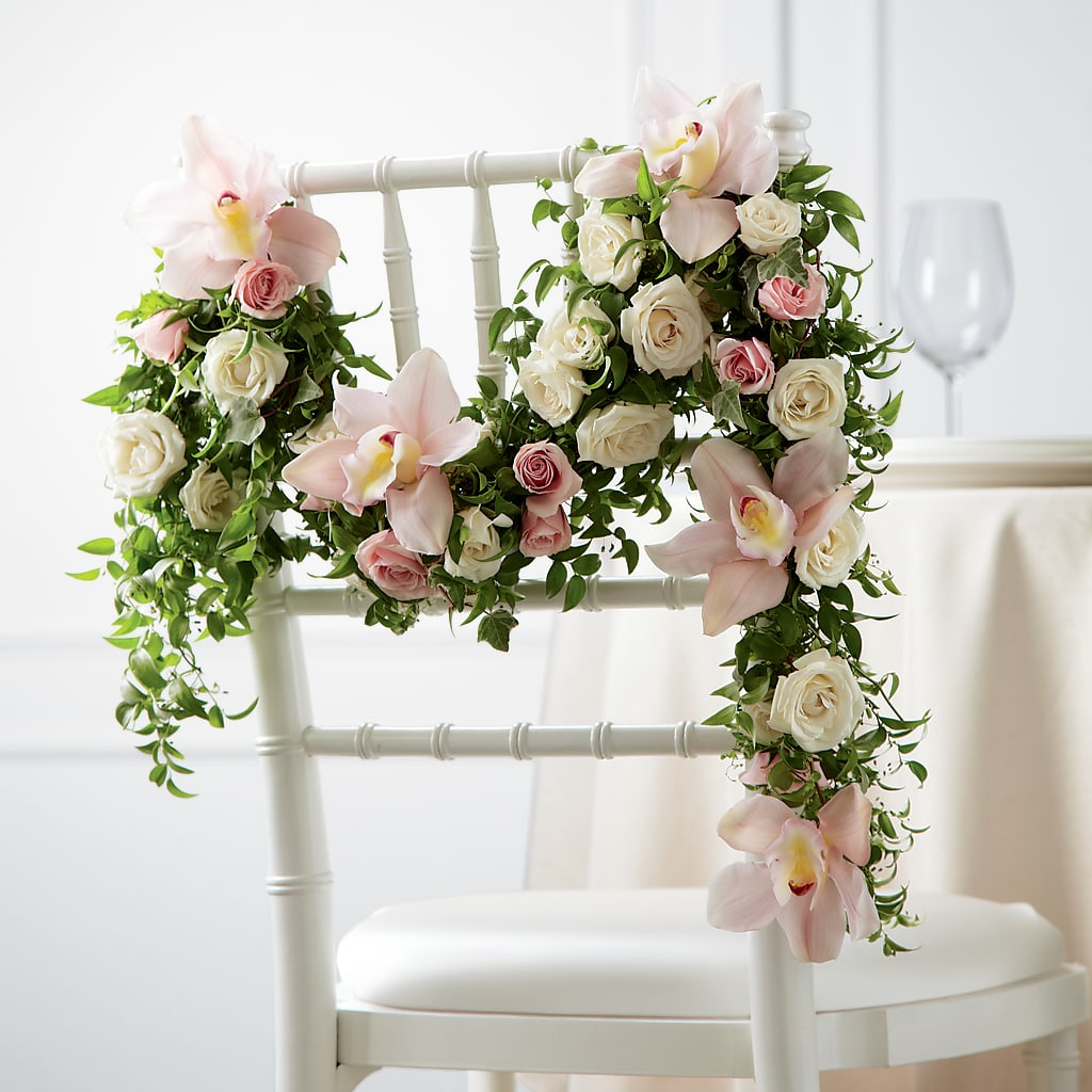 Orchid Rose Chair Décor – ROWLETT FLORIST & GIFTS, Garland TX