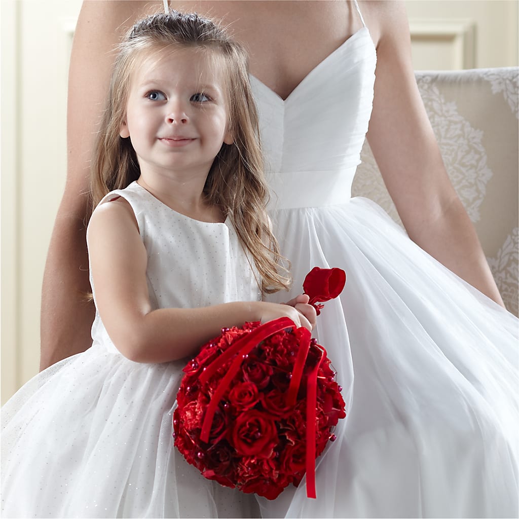 Pure at Heart Flower Girl Arrangement – ROWLETT FLORIST & GIFTS, Garland TX