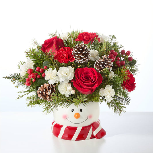 Jolly Snowman Bouquet – ROWLETT FLORIST & GIFTS, Garland TX
