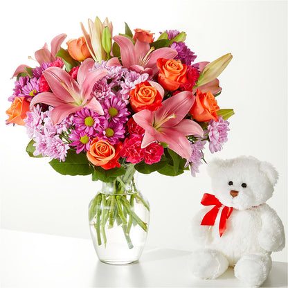 One and Only Bouquet and Bear Bundle – ROWLETT FLORIST & GIFTS, Garland TX
