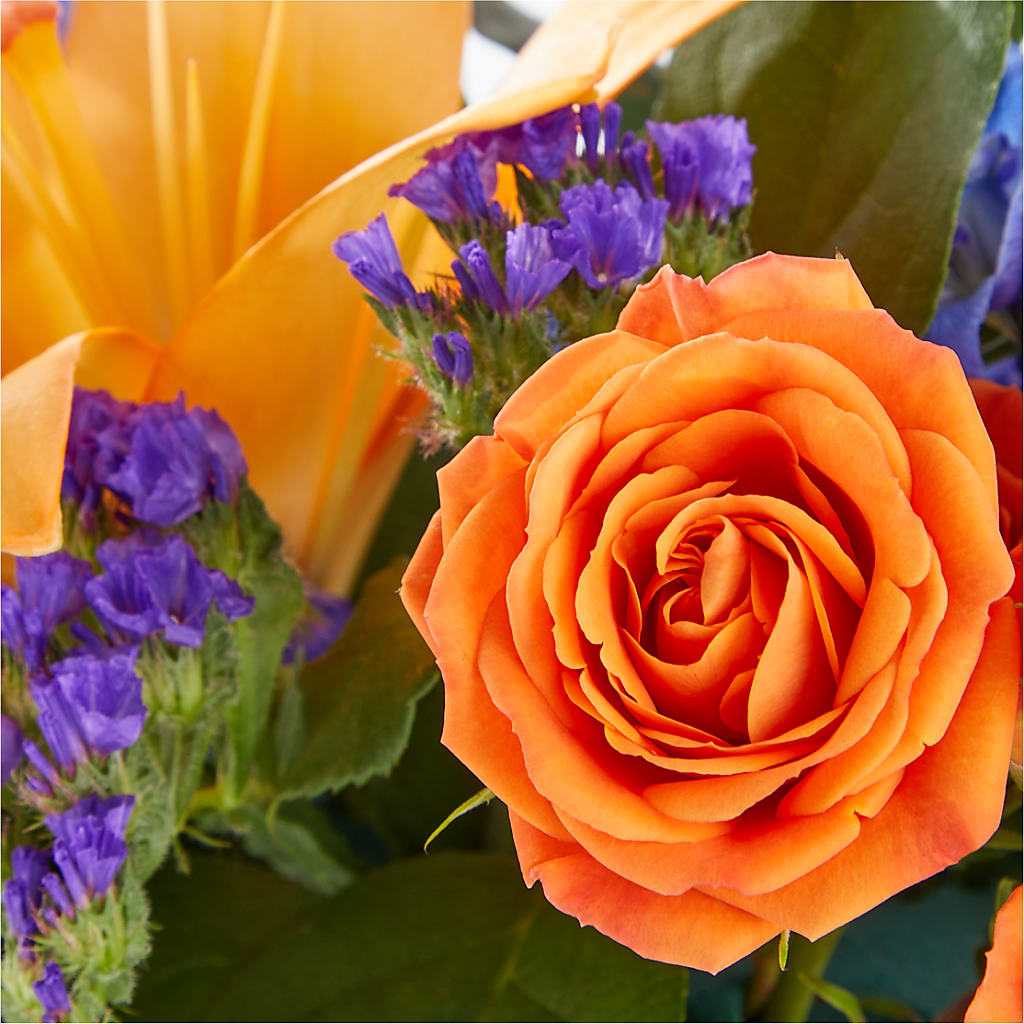 Radiant Citrus Box Bouquet – ROWLETT FLORIST & GIFTS, Garland TX