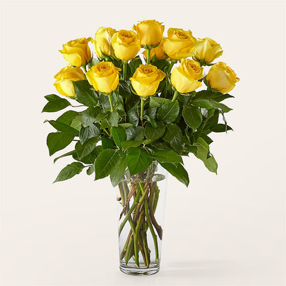 Long Stem Yellow Rose Bouquet – ROWLETT FLORIST & GIFTS, Garland TX