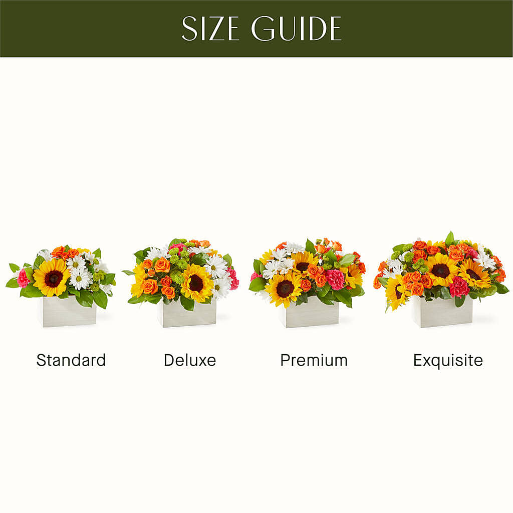 Sun-drenched Blooms Box Bouquet – ROWLETT FLORIST & GIFTS, Garland TX