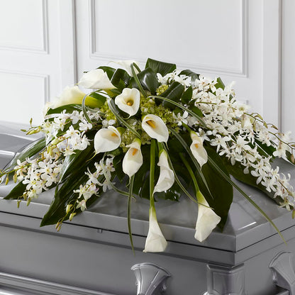 Angel Wings Casket Spray – ROWLETT FLORIST & GIFTS, Garland TX